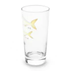 アングラースピリッツのブリの成長イラスト！ワカシ→イナダ→ワラサ→ブリ Long Sized Water Glass :right