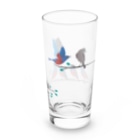 エダマメトイチ雑貨店のイソヒヨドリさんたち Long Sized Water Glass :right