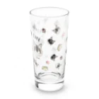 みきぞーん｜保護猫 ミッキー画伯と肉球とおともだちのmusashi & yuzu & kojiro Long Sized Water Glass :right