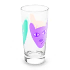 りのりのザウルスのイヌマッスルきょうだいなかよく Long Sized Water Glass :right