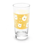 ゆるゆるイラストです。のきいろのくまさんがいっぱい。 Long Sized Water Glass :right