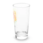 SUZURI.KEY-CHANの7月17日の誕生日花は「百日草」です！ Long Sized Water Glass :right