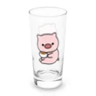 DECORのもっちり！敬語のぶたさん　ティータイムver. Long Sized Water Glass :right