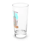 🥖こげぱん🐾のこげぱんカバ　電車に乗る Long Sized Water Glass :right