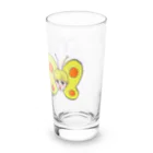 ソーメンズの花とちょうちょ Long Sized Water Glass :right