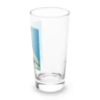 ari designの入道雲と歌川国芳の鯨（ちょっぴり派手バージョン） Long Sized Water Glass :right