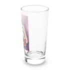 四月研究所 SUZURI店の大正浪漫ヲトメ図画ーねこと読書 Long Sized Water Glass :right