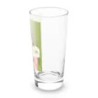 四月研究所 SUZURI店の大正浪漫ヲトメ図画ー桃色 Long Sized Water Glass :right