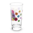 うめぼしととまととごはん。のにゃんこ花畑。 Long Sized Water Glass :right