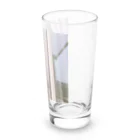 もじゃもじゃにこりの覗きのにこり Long Sized Water Glass :right