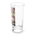 花名画アートグッズのルイ・マリー・ド・シュライバー《薔薇のある静物》 Long Sized Water Glass :right