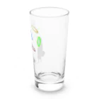 いっぷく処 てんてんのご主人が投げたフリスビーで遊ぶ犬 Long Sized Water Glass :right