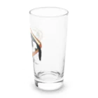 小鳥と映画館の食パンに乗った猫 Long Sized Water Glass :right