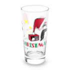 LittleLoroのUGLY ADELIE CHIRISTMAS 0586 アデリーペンギン サンタ帽子 横並び Long Sized Water Glass :right