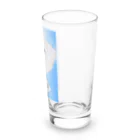 ルーナ│障害者アート の心配する犬 Long Sized Water Glass :right