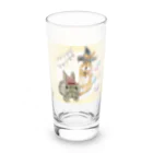 卯月まめのもふもふイラスト屋さんの11.Pyonpyonmaru & Donbei Long Sized Water Glass :right