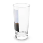 マイクロブタのフィグの横顔と夕陽 Long Sized Water Glass :right