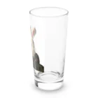 ヴァイオレットビアガーデンの新春デブうさぎガール Long Sized Water Glass :right