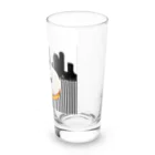 Lovecatfashionのモチ猫ちゃんホワイトチョコドーナツ Long Sized Water Glass :right