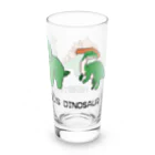 黒猫とカンパニュラの【ドット絵】植物食恐竜(HERBIVOROUS DINOSAUR) Long Sized Water Glass :right