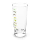 さちこの生物雑貨のイモムシ・けむし図鑑(文字緑) Long Sized Water Glass :right