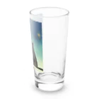 保護猫星人のお世話かかりのall cats are family Long Sized Water Glass :right