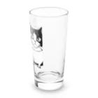 まつり猫ショップのハチワレチロルさん（顔が大きいのは優しい証拠） Long Sized Water Glass :right