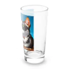 じょんすたいるのPopcorn Cat Long Sized Water Glass :right