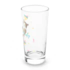 Yoru.MaruのIce cream party(cat) Long Sized Water Glass :right