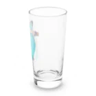 森図鑑の[森図鑑] サザナミインコ水色 Long Sized Water Glass :right