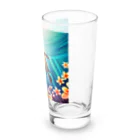 青空クリエイトの海亀とプルメリア Long Sized Water Glass :right
