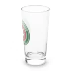 miyakojima_baseのグローバルドローンフライト協会ロゴ Long Sized Water Glass :right