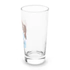 こくうの推しが尊いちゃん(水色) Long Sized Water Glass :right