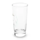 やちよ｜リアル鳥イラストのモズさん Long Sized Water Glass :right