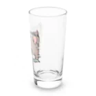 チャリティーグッズ-犬専門デザインのチワワ-チョコタン「I♡CHIHUAHUA」 Long Sized Water Glass :right