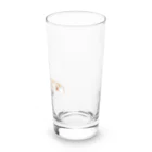 雛乃の文鳥グッズ屋さんのキンカチョウのネモフィラデザイン Long Sized Water Glass :right