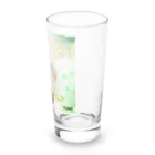 ゆきリンアート【保護猫活動 支援】の花傘ーるびちゃん Long Sized Water Glass :right