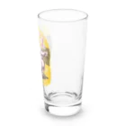 NAMI★HANA屋の日本の妖怪_ぬっぺっぽう＿黄色バック Long Sized Water Glass :right