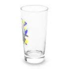 宇寅。の刀と猛禽類イメージのドラゴン Long Sized Water Glass :right