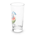 猫原のしの真夏はスイカプールで避暑 Long Sized Water Glass :right