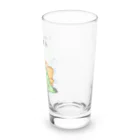 咲牙めぶの氷河期の氷でひょうがき氷をつくるステゴくん Long Sized Water Glass :right