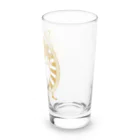 中華呪術堂（チャイナマジックホール）の【背景白・GOLD・表】改☆人民帽猫  Long Sized Water Glass :right