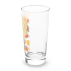 ART705のレトロ可愛いポニーテール女子 Long Sized Water Glass :right