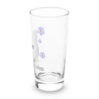 れいにゃん堂&れいにゃあ～と😺のチョークアートの白猫[Magao Neko] Long Sized Water Glass :right