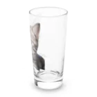 幸運を呼ぶ幸せ丸出しショップの幸運を呼ぶ可愛いネコちゃん Long Sized Water Glass :right