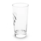 white-bearの肉球に溺れたい　黒 Long Sized Water Glass :right