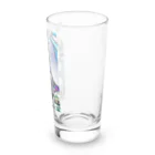 はる【AI世界遺産】のステンドグラス風猫@ダマスカス Long Sized Water Glass :right