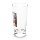 toshiオリジナルshopのフワフワにゃんこのイラストグッズ Long Sized Water Glass :right