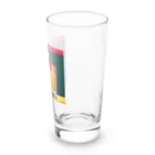 洋服好きな男の子 のお酒好き集まれー Long Sized Water Glass :right