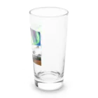 むめみの可愛いアイテムショップ⭐︎の北欧調の自然とオーロラのある景色 Long Sized Water Glass :right